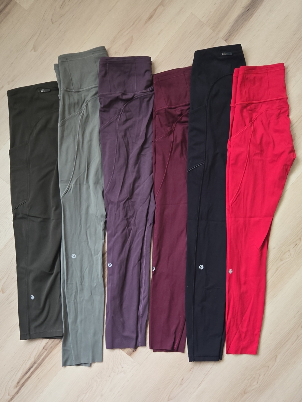 6 Pairs, Lululemon Leggings, Size 4